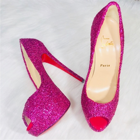 LOUBOUTIN BARBIE Glitter Lady Peep! - Picture 13 of 13